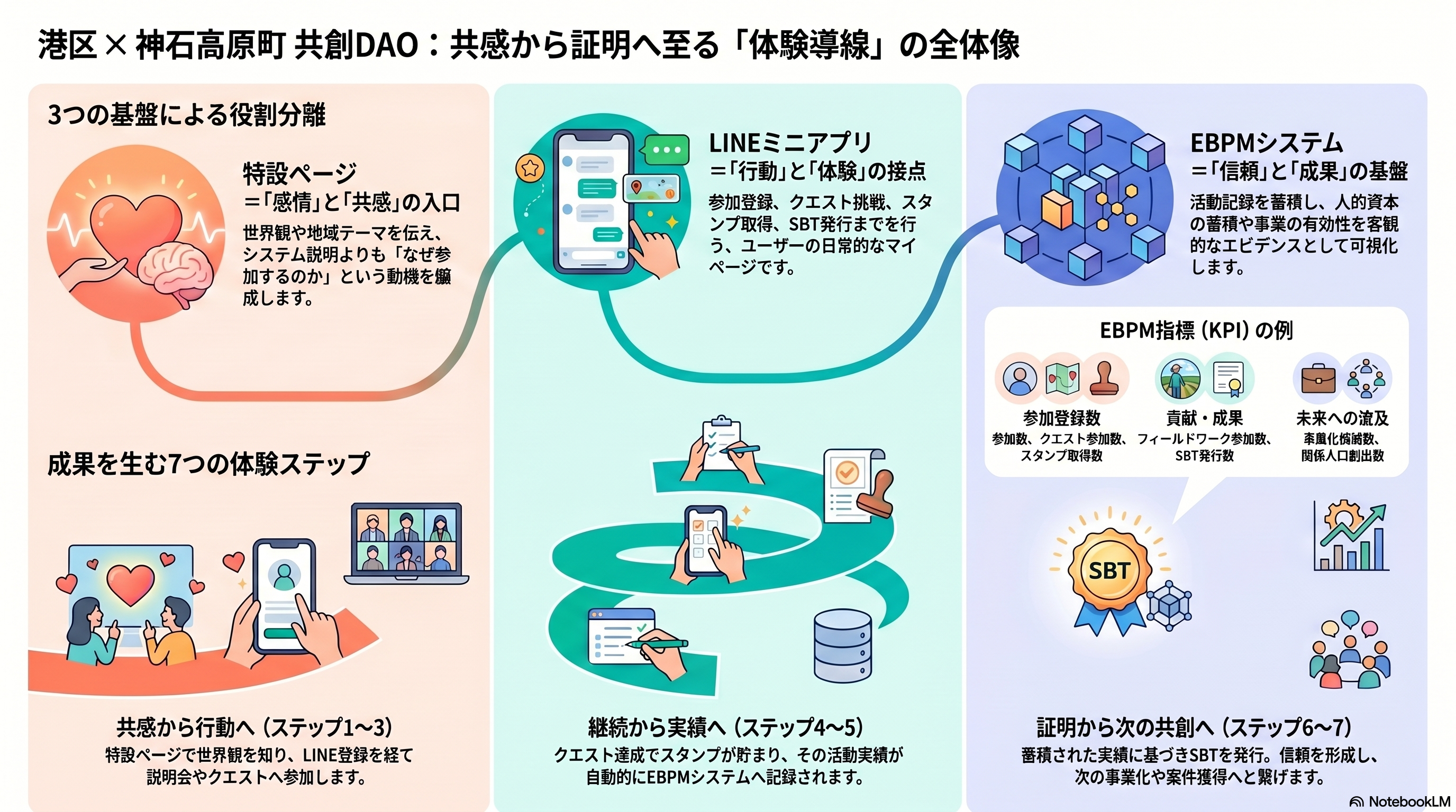 共創DAO体験導線の全体像